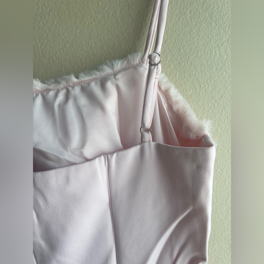New Naked Wardrobe Women Light Pink Mid Dress Size Large - Picture 8 of 11